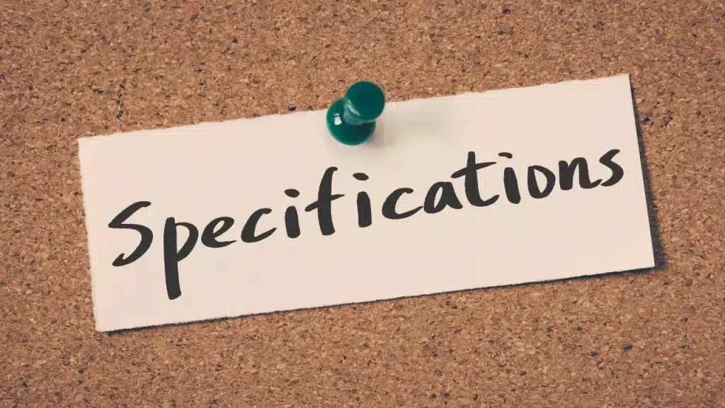 spécifications